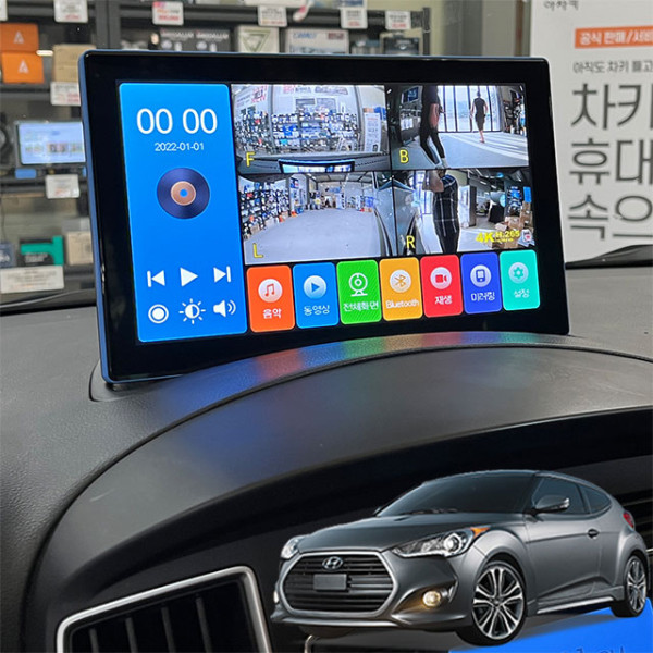 더뉴벨로스터 제임스P 10.1인치 4채널블랙박스