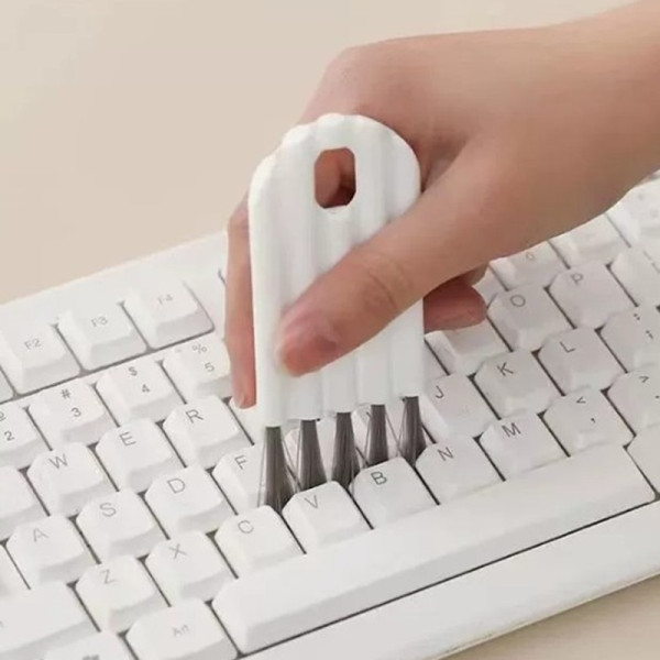 화이트 핸드폰 휴대폰 키보드 틈새 먼지제거 세척 브러시 솔