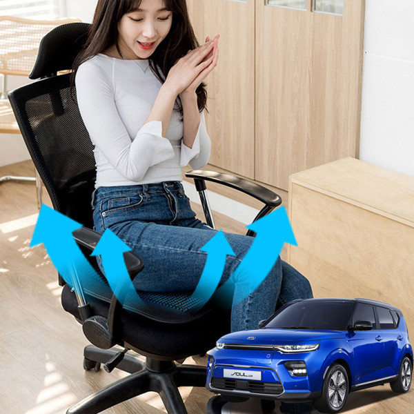 쏘울EV 시원한쿨링팬 메쉬 쿨링방석 호환