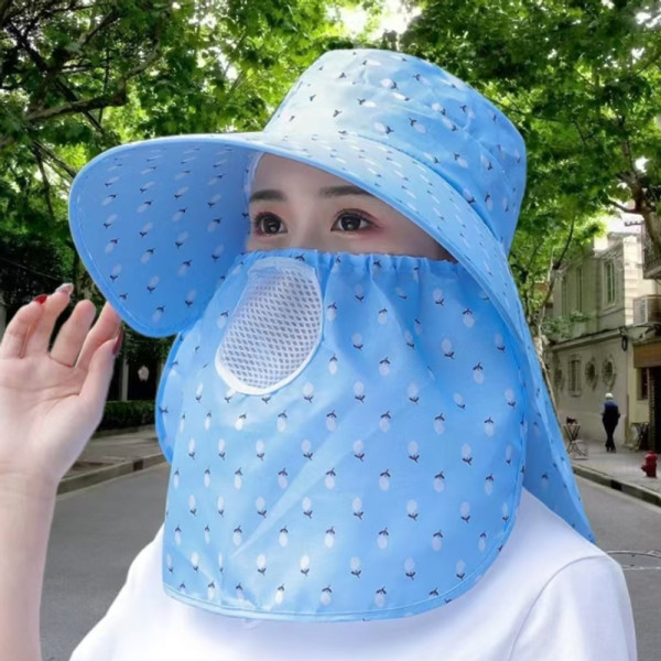마스크형 여성용 과수원 작업용 썬캡 농사 그늘막