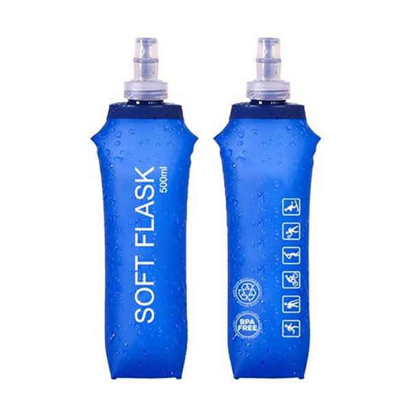 소프트 플라스크 등산 조깅 러닝 물통 물병 500ml S13313