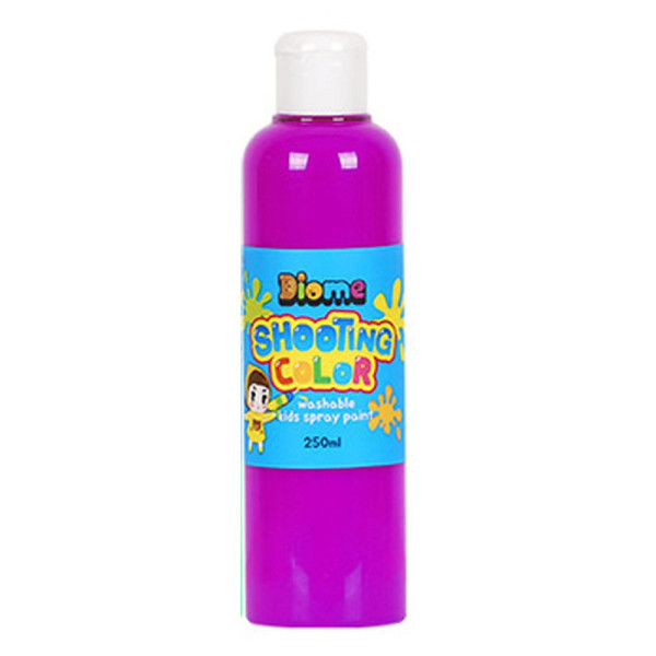 키즈맘아트 미술놀이 스프레이 물감 슈팅 컬러 리필 250ml 낱색 형광보라