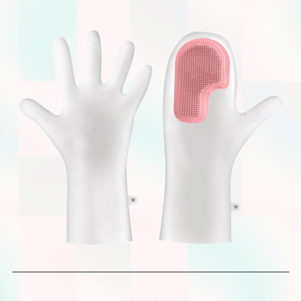 세면대 비닐 투명 고무 설거지장갑 주방 가정용 데일리