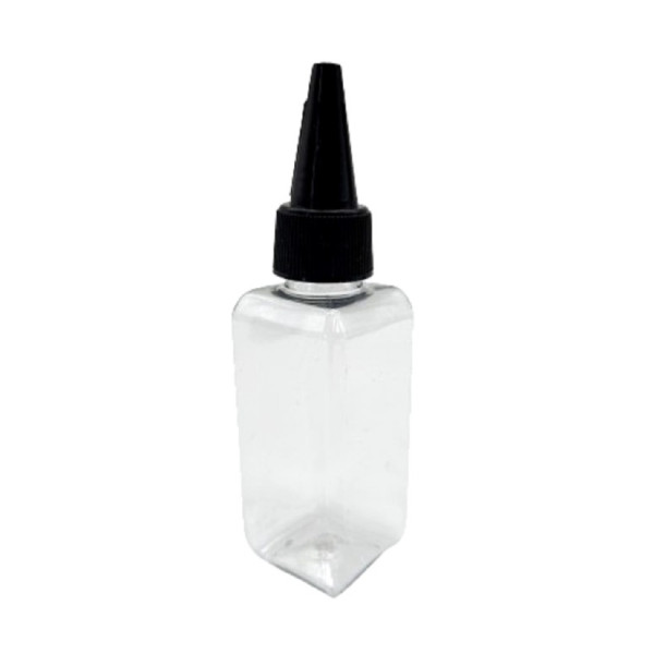 뾰족캡 소분공병 사각 50ml 블랙