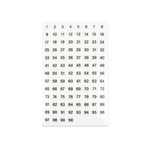 투명숫자레터링스티커 4p