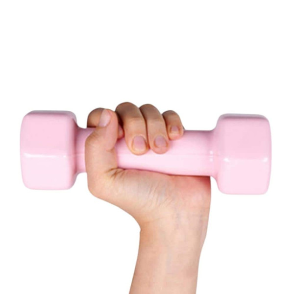 뷰티 육각 덤벨 아령 1.5kg 파스텔핑크 2개