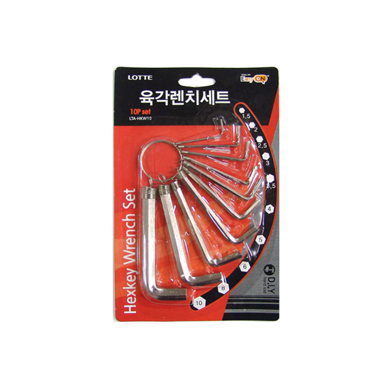 롯데육각렌치세트10p(뉴)