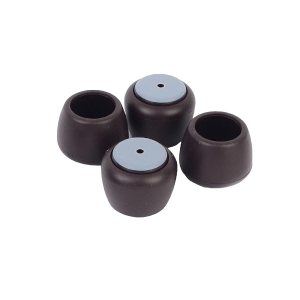 4P 갈색 원형 테프론 의자캡 적정 30~33mm