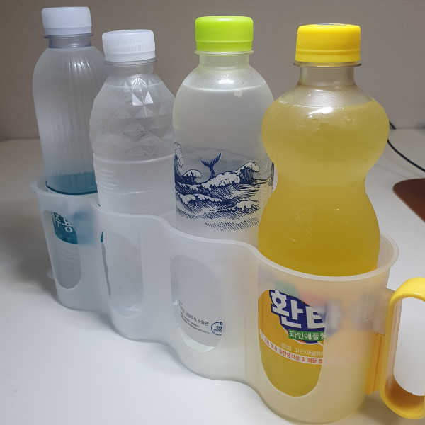 냉장고 음료수 컵 캔 보관 트레이 보관대