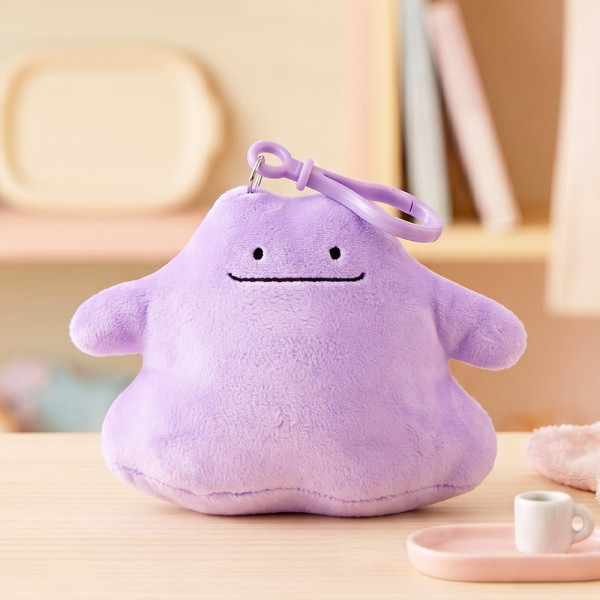 메타몽 축소 키링 인형 12cm-흐뭇