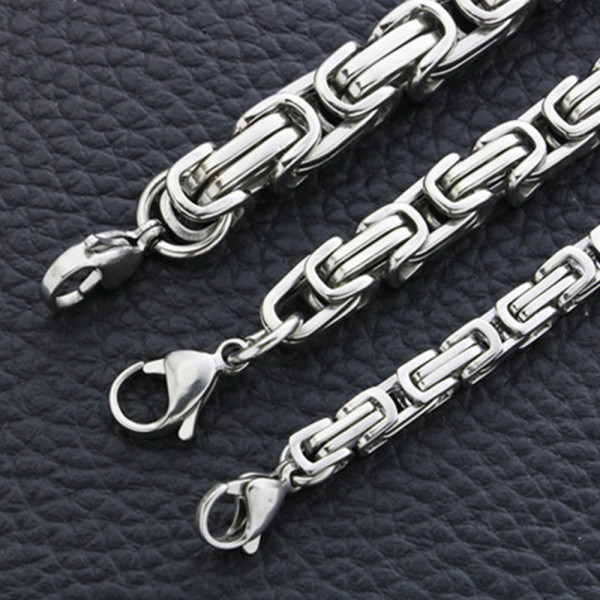 써지컬스틸 막시무스체인 남녀공용 팔찌(4mm)