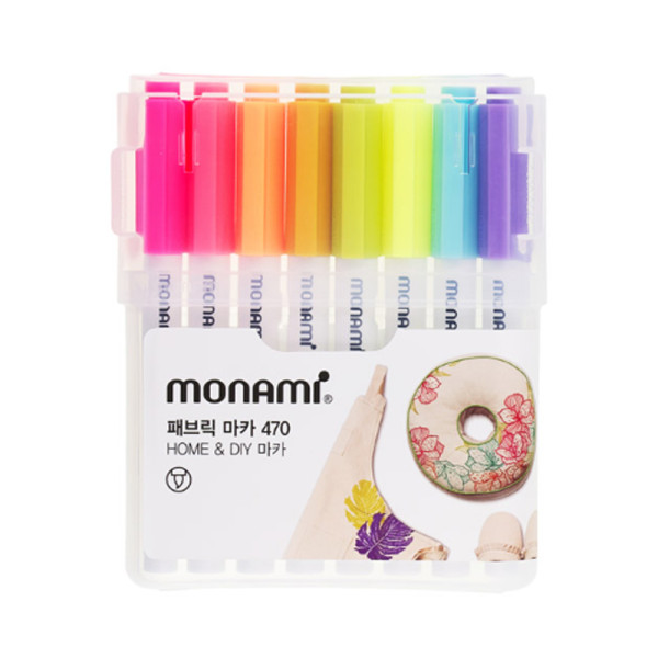모나미 패브릭 마카 470 8색 B SET