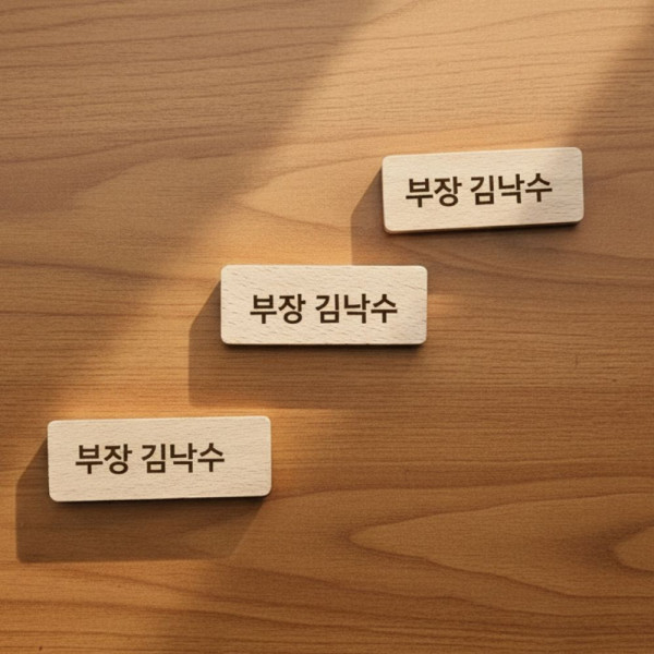 나무 명찰 원목이름표 만들기 DIY 재료