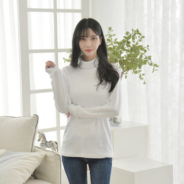 교복몰 심플한 베이직 기본 목폴라 3color 여자