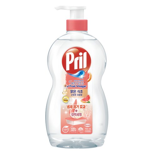 프릴 맑은 식초 주방세제 자몽향 700ml