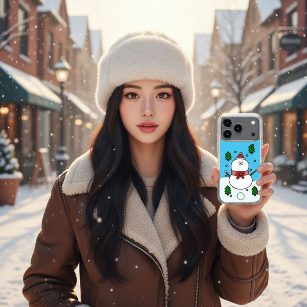 비비파이 데코레이트 스노우맨 맥세이프 케이스
