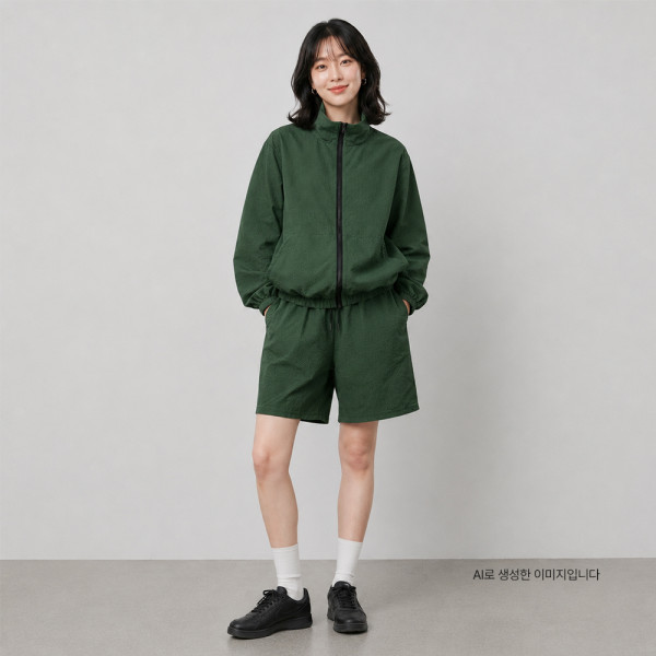 GSS 1021W 여자 시어서커 쿨 썸머 바람막이 자켓 점퍼