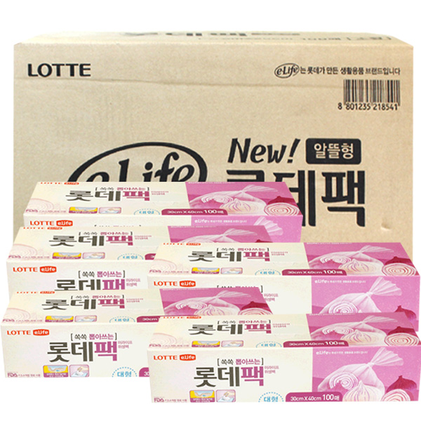 (BOX)롯데팩(알뜰형)30x40x100매_30개입