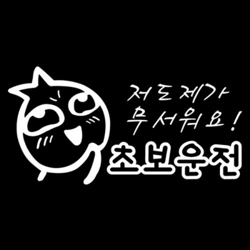 VIP 292 초보운전데코 스티커04번 디자인