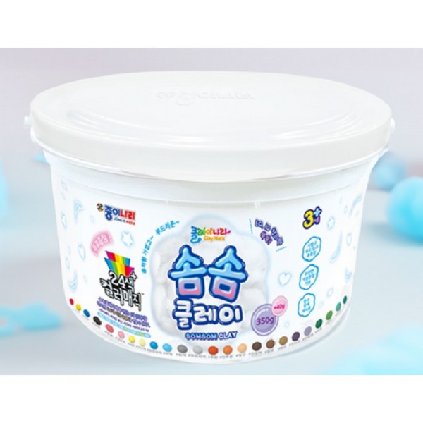 솜솜클레이 350g(솜솜클레이350g 컬러매직4색 각10g)