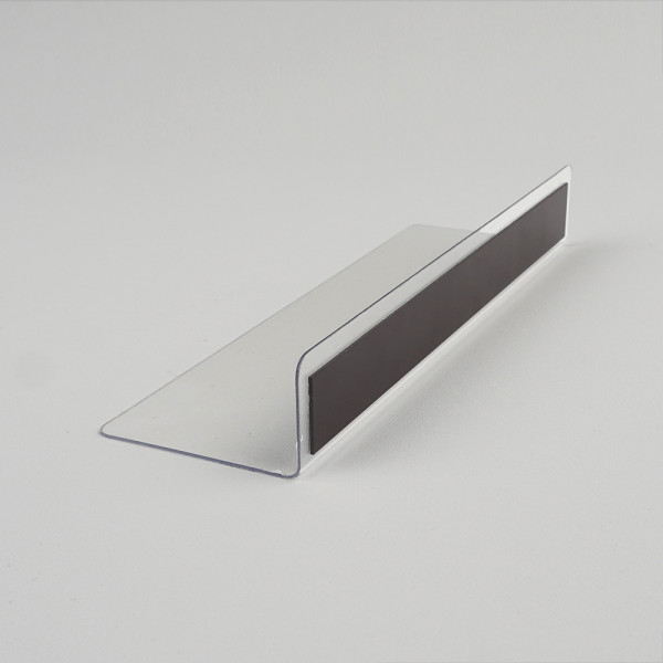 L형 투명 칸막이 20x6cm 1P 자석형