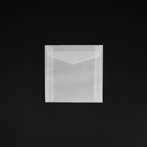 반투명 트레이싱 엽서 봉투 정사각 10x10cm 1매
