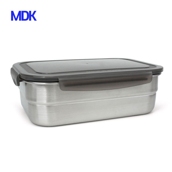 스텐반찬통직사각 밀폐용기 스텐레스반찬통 1500ml