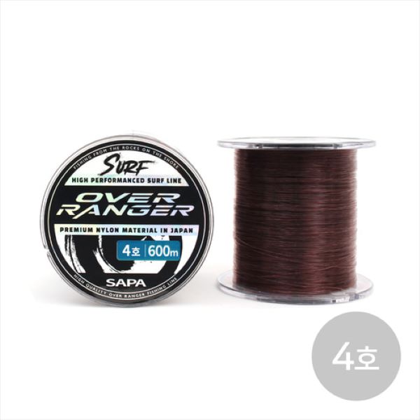 원투낚시 일본산원사 낚시줄 600m 밤색 4호