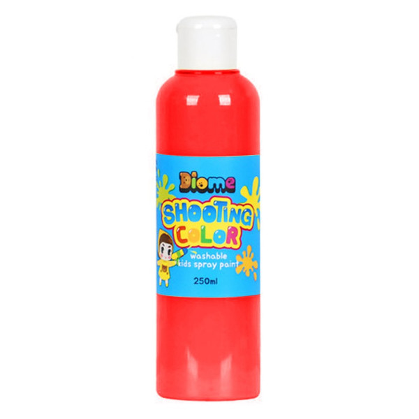 키즈맘아트 미술놀이 스프레이 물감 슈팅 컬러 리필 250ml 낱색 형광빨강
