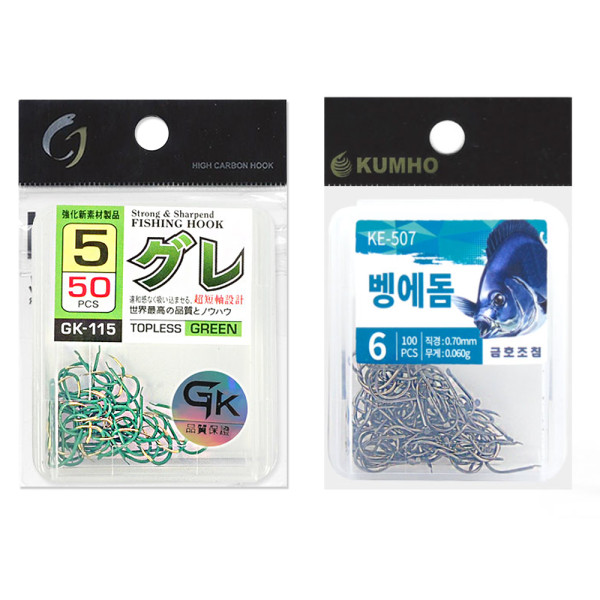 금호 KE-507 GK-115 긴꼬리 벵어돔 벵에 벵에돔 대용량 덕용 바늘 벌크