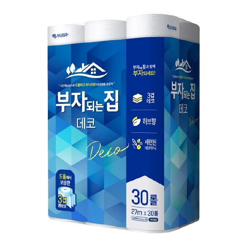 모나리자 부자되는집 3겹 30롤 27M 휴지