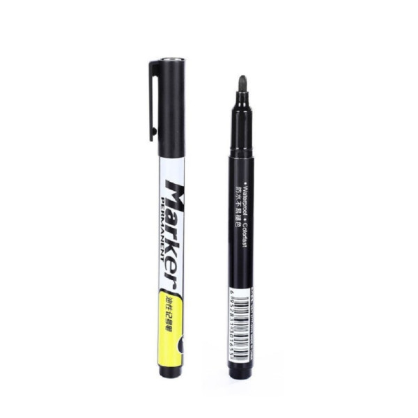 1mm 유성 페인트 블랙 마커펜 1P