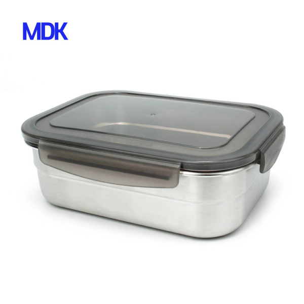 스텐반찬통직사각 스텐밀폐용기 스텐레스반찬통 850ml