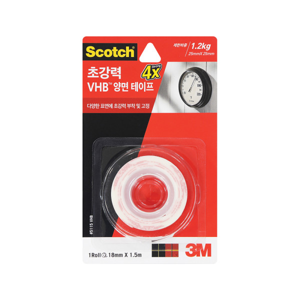 3M 스카치 초강력 VHB 양면 테이프 5115 (18mm x 1.5m)