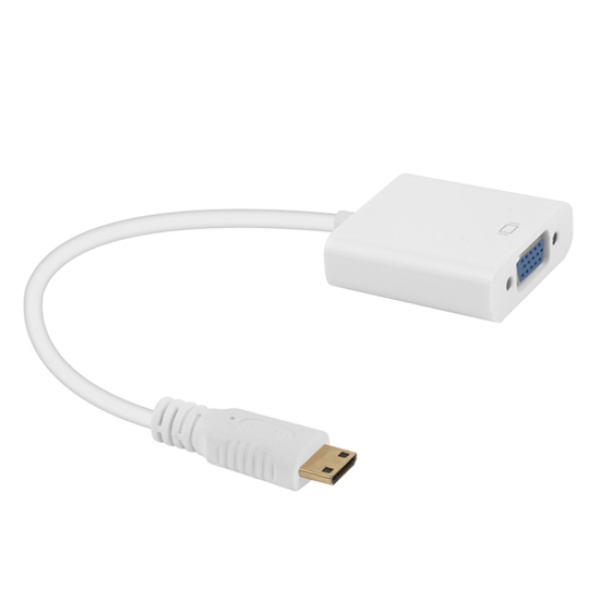 영상 컨버터 Mini HDMI to VGA(RGB) 케이블 14cm