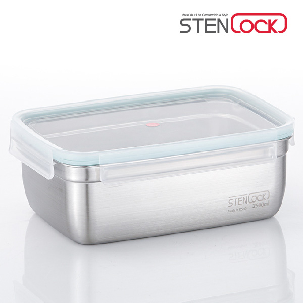 스텐락 퓨어 직사각밀폐용기 8호 2,600ml