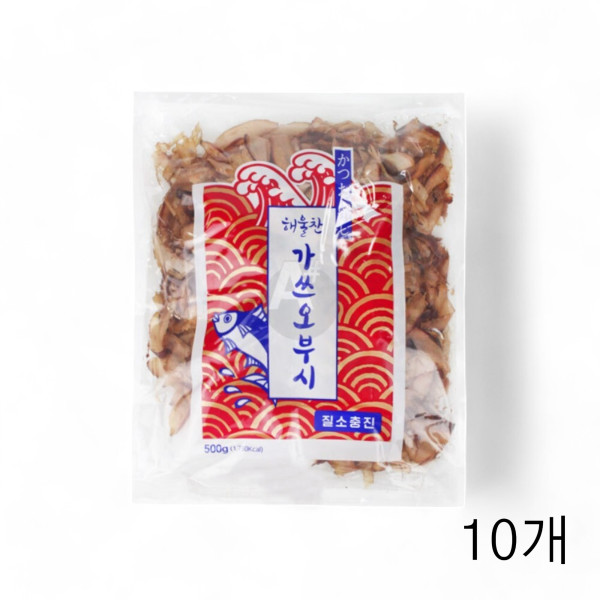 해울찬 가쓰오부시 국물용 가다랑어포 500g X 10개 가시오부시 육수용 토핑용 타코야키