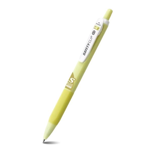 마이펜 세이프티클립S 볼펜 0.5mm 크림옐로우