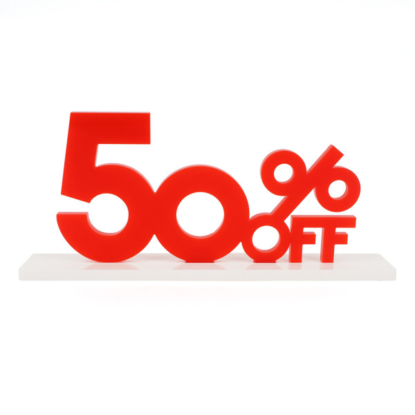 아크릴 입체 세일 안내판 50프로