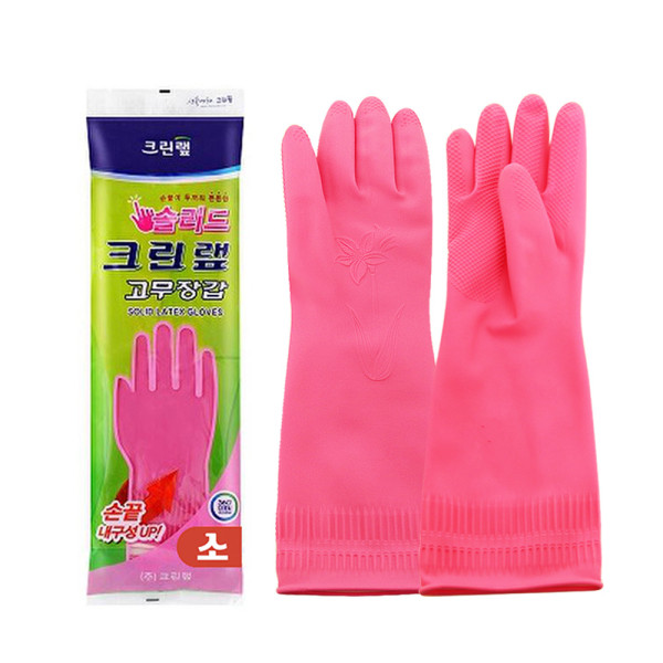 크린랩 솔리드 고무장갑 S