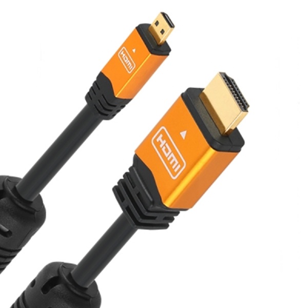 골드 HDMI TO Micro HDMI 2.0 노이즈필터 길이 2m