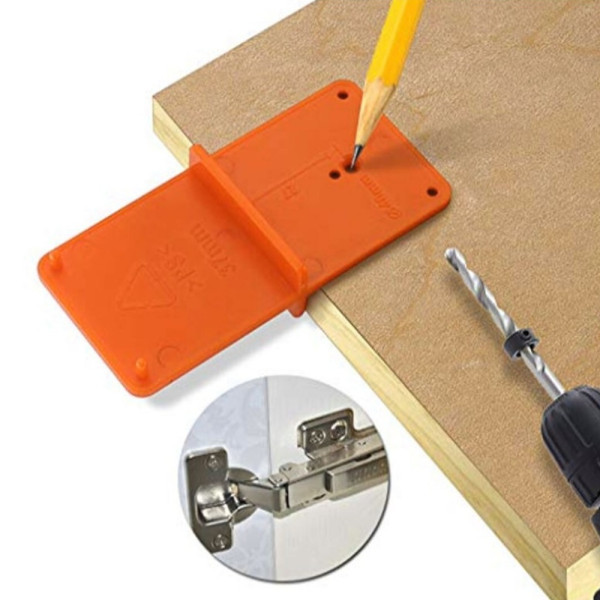 드릴가이드 힌지 구멍 캐비닛 펀치 DIY 템플릿 목공