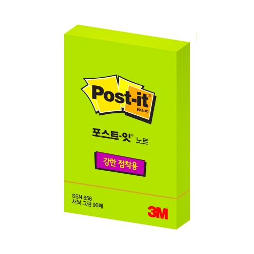 3M 포스트잇 슈퍼스티키 656 SSN 새싹그린 51 76 90매