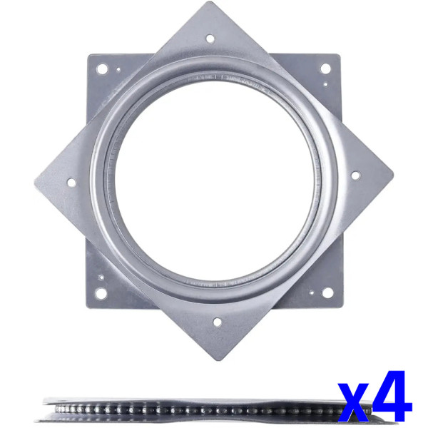 사각회전판 360도회전판 회전받침대 155mm x4개