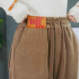 코듀로이 골덴 재질 바지 여자 겨울 팬츠 융털 따뜻한 안감 기모