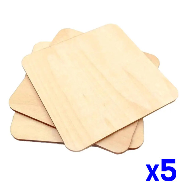 DIY목재 사각나무판(70x70mm) 10pcs 우드자재 x5개
