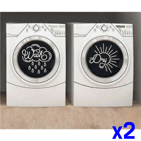무광택 세탁기데칼 건조기스티커 2p세트 x2세트
