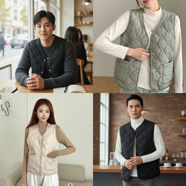 모이플 여성 남자조끼 조끼
