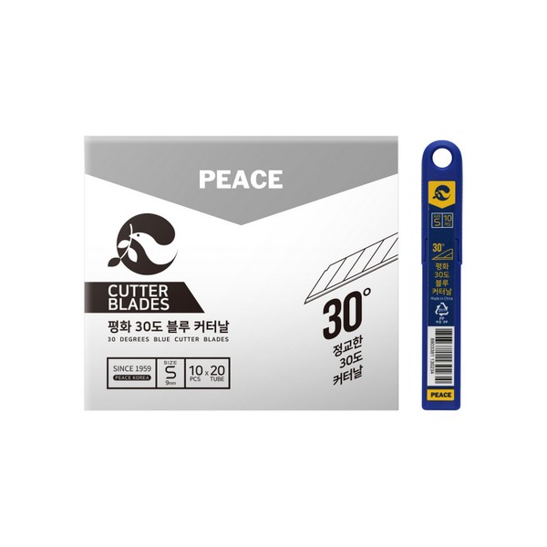 피스코리아 30도 블루 커터날 10본입 통