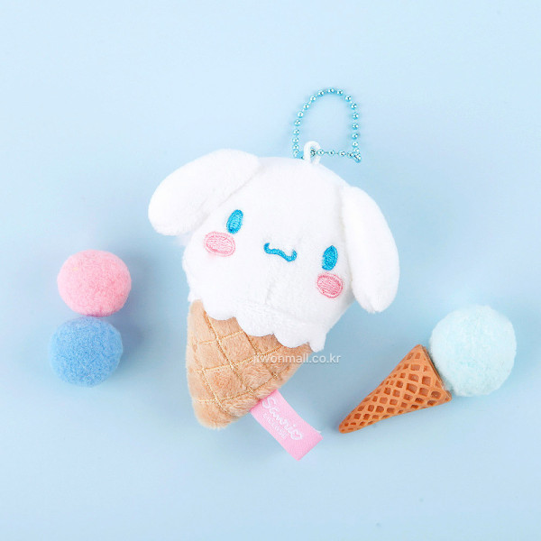 산리오 시나모롤 아이스크림 가방고리 8cm